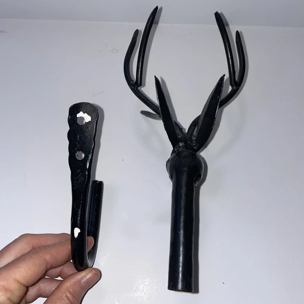 Vintage Metal Deer Rustic Wall Hanger 10